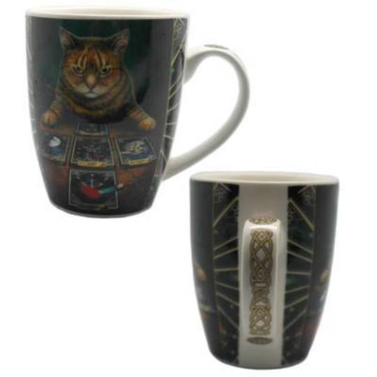 The Reader Cat Mug by Lisa Parker